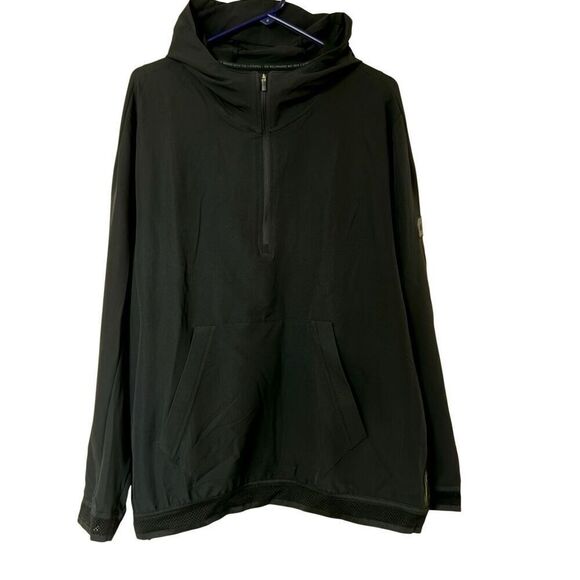 ADIDAS ADICROSS ANORAK WATER-RESISTANT PULLOVER JACKET - NEW - XL - BLACK - Picture 1 of 15